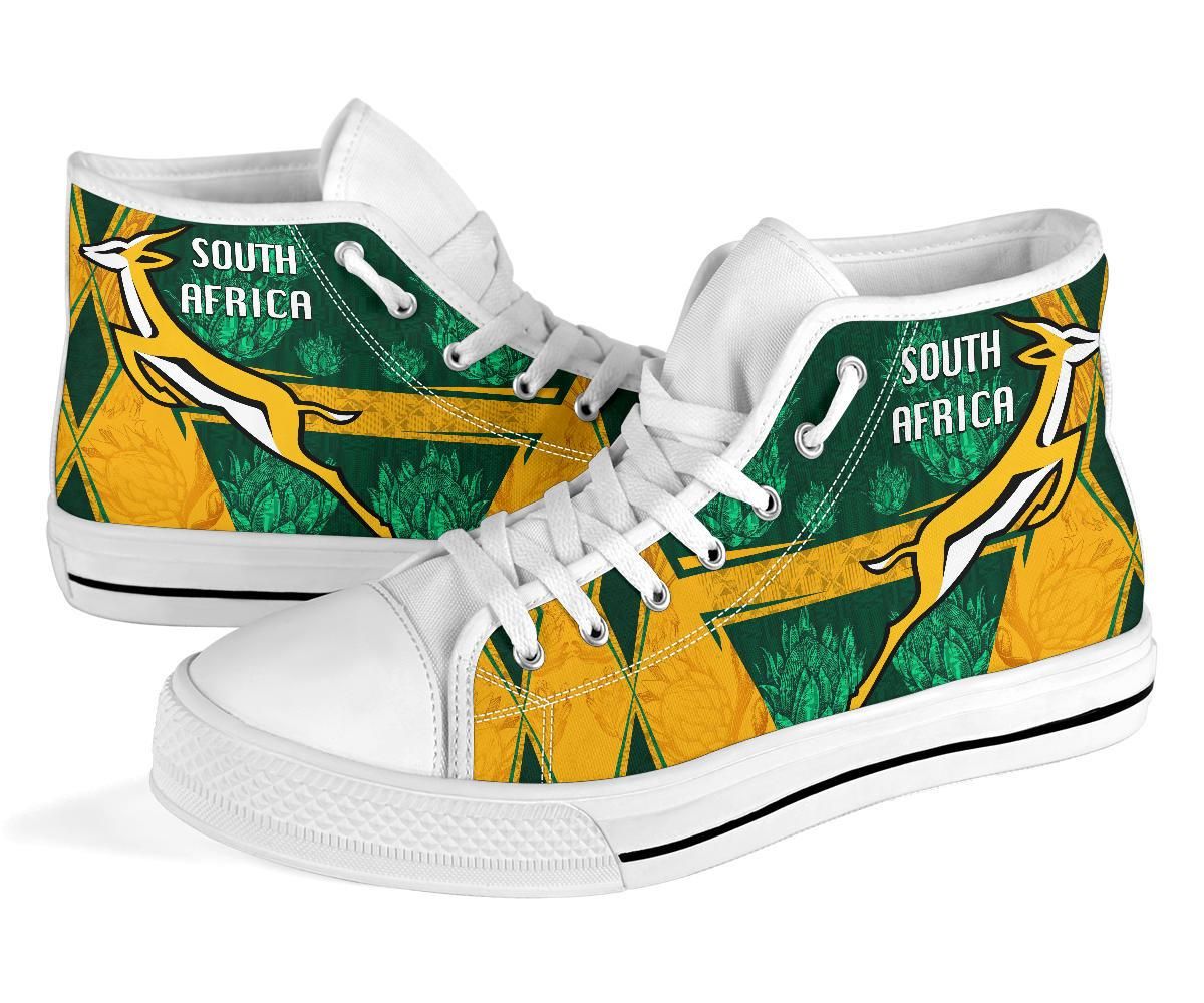 South Africa High Top Shoes Springboks Rugby Be Fancy RLT8