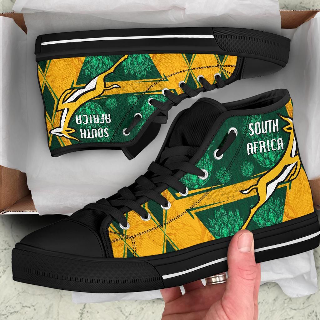 South Africa High Top Shoes Springboks Rugby Be Fancy RLT8
