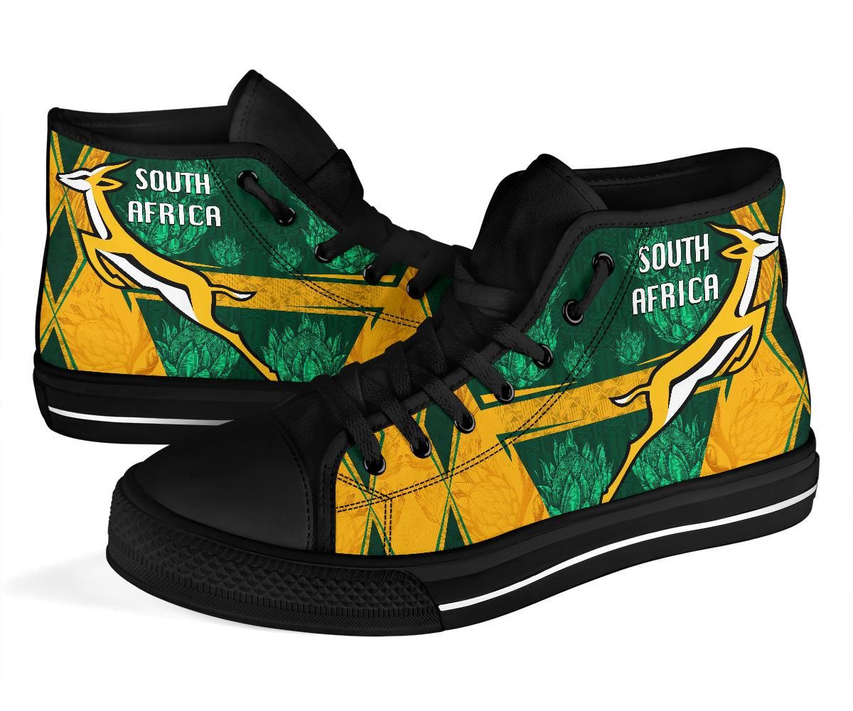 South Africa High Top Shoes Springboks Rugby Be Fancy RLT8