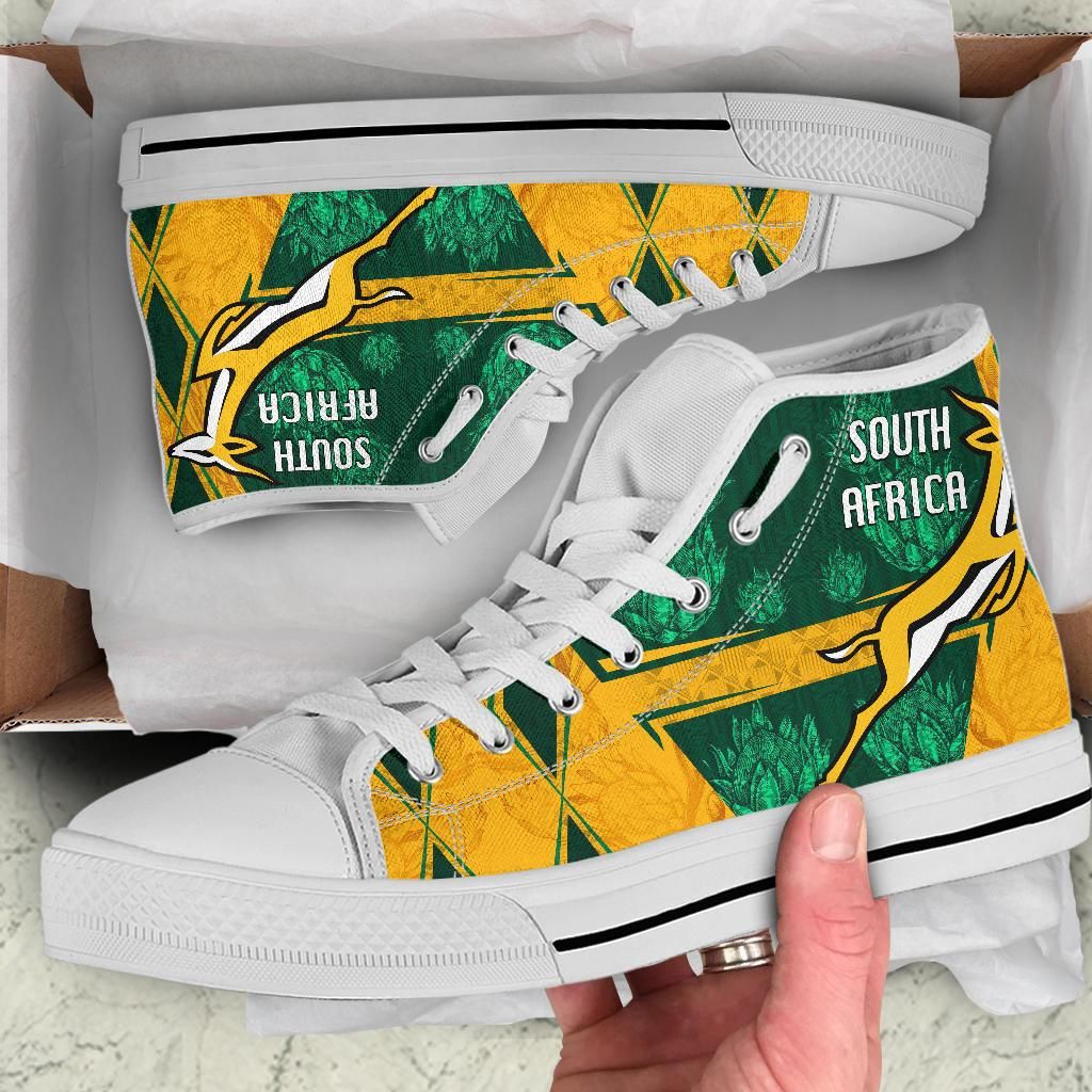 South Africa High Top Shoes Springboks Rugby Be Fancy RLT8