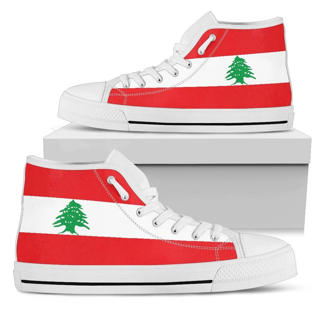 Lebanon High Top Shoes Original Flag RLT6