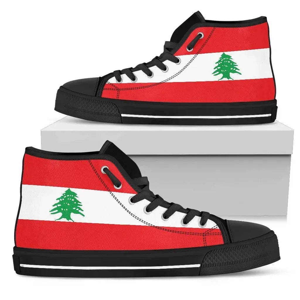 Lebanon High Top Shoes Original Flag RLT6