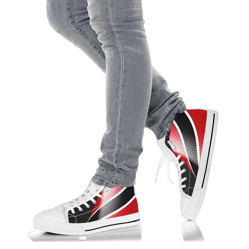 Trinidad and Tobago High Top Shoes Trinidad and Tobago Flag 01 RLT6