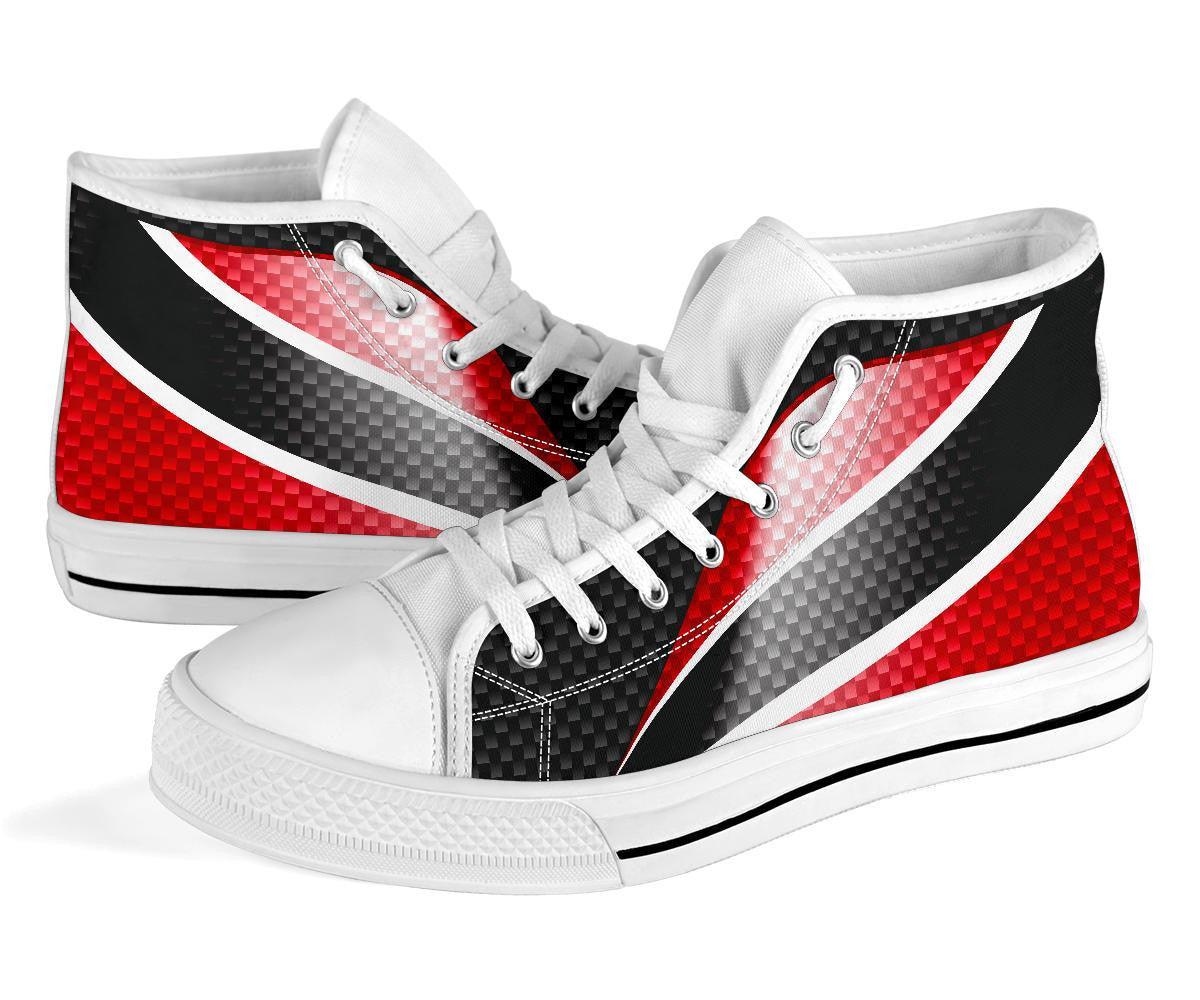 Trinidad and Tobago High Top Shoes Trinidad and Tobago Flag 01 RLT6