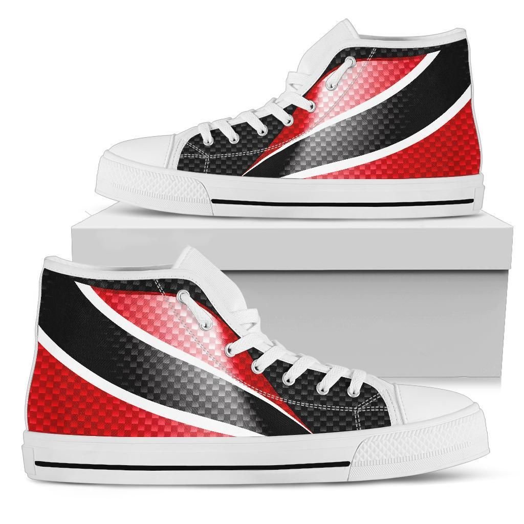 Trinidad and Tobago High Top Shoes Trinidad and Tobago Flag 01 RLT6