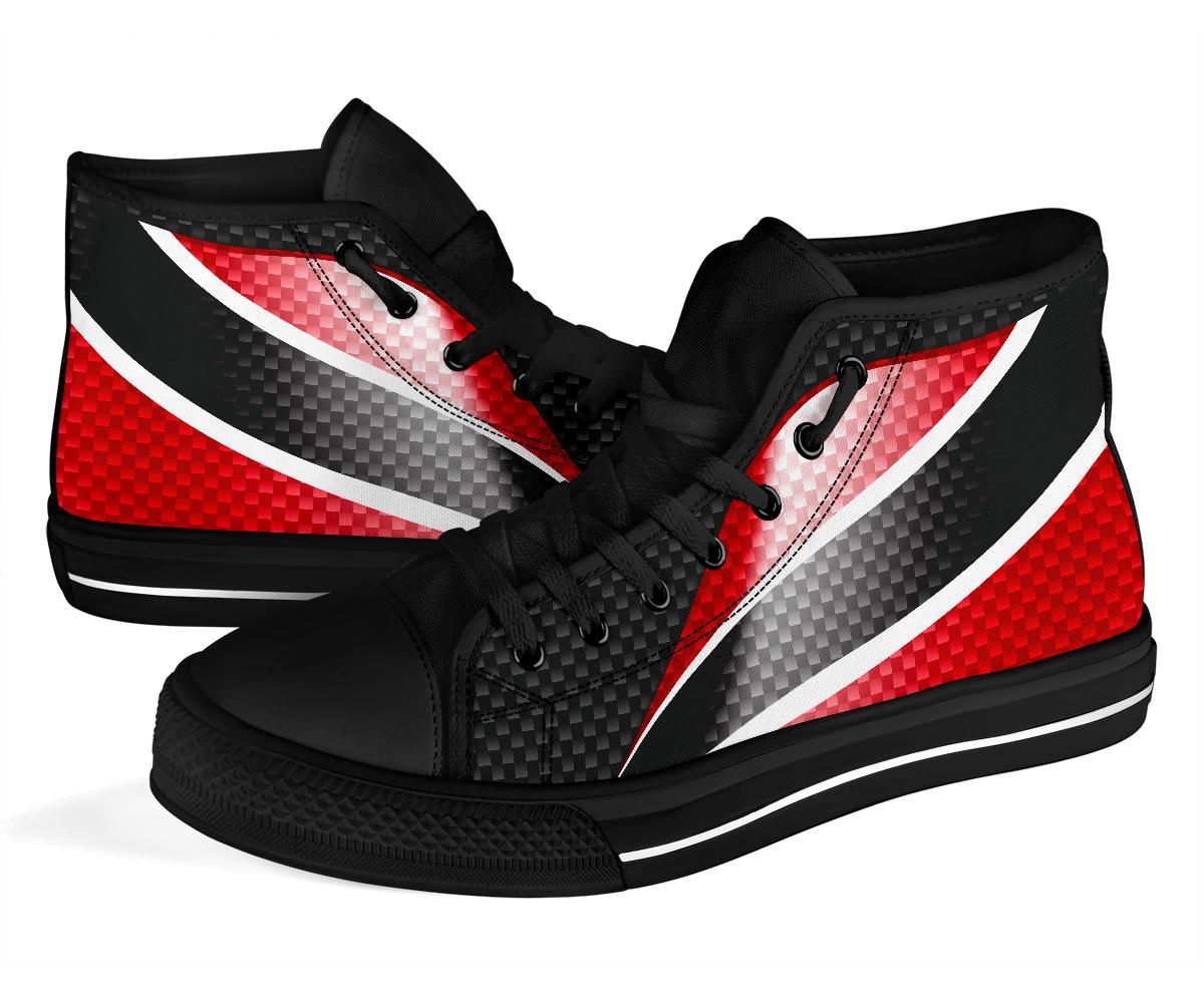 Trinidad and Tobago High Top Shoes Trinidad and Tobago Flag 01 RLT6