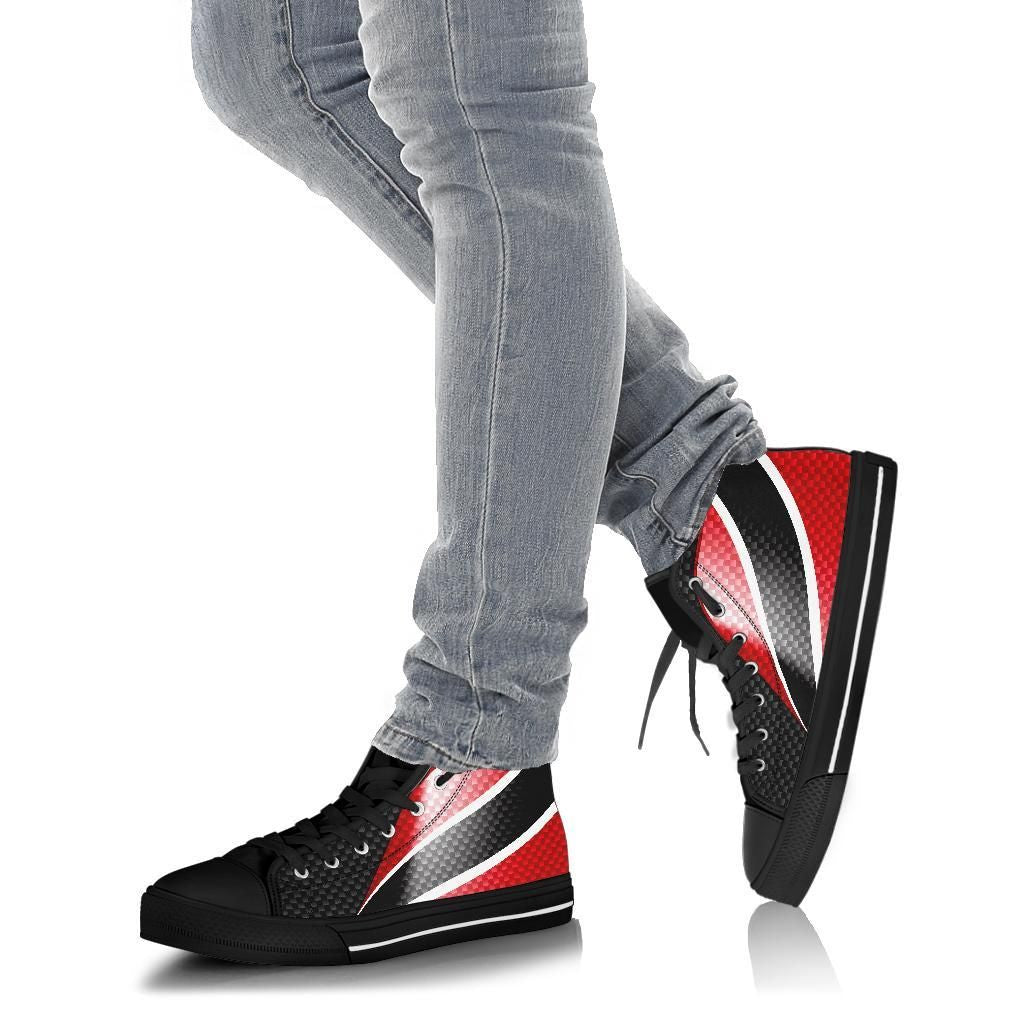 Trinidad and Tobago High Top Shoes Trinidad and Tobago Flag 01 RLT6