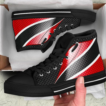 Trinidad and Tobago High Top Shoes Trinidad and Tobago Flag 01 RLT6