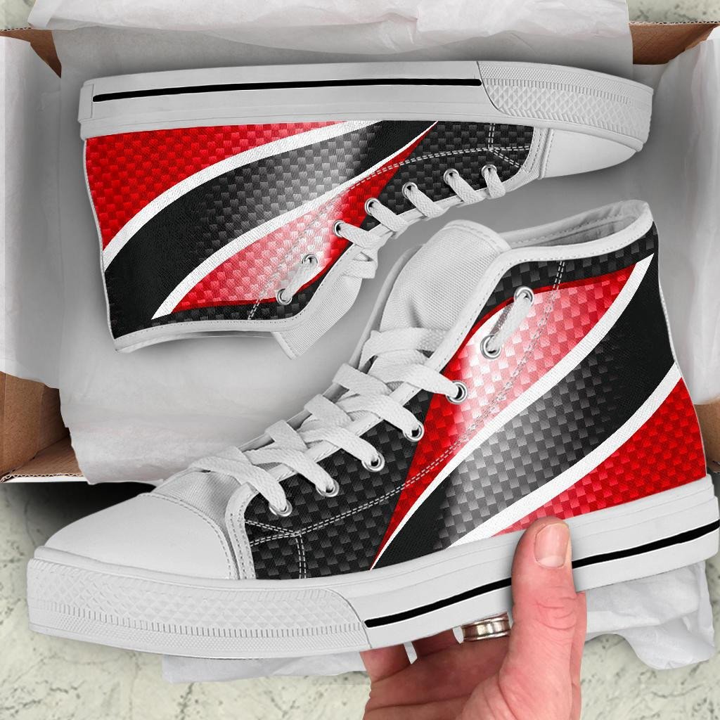 Trinidad and Tobago High Top Shoes Trinidad and Tobago Flag 01 RLT6
