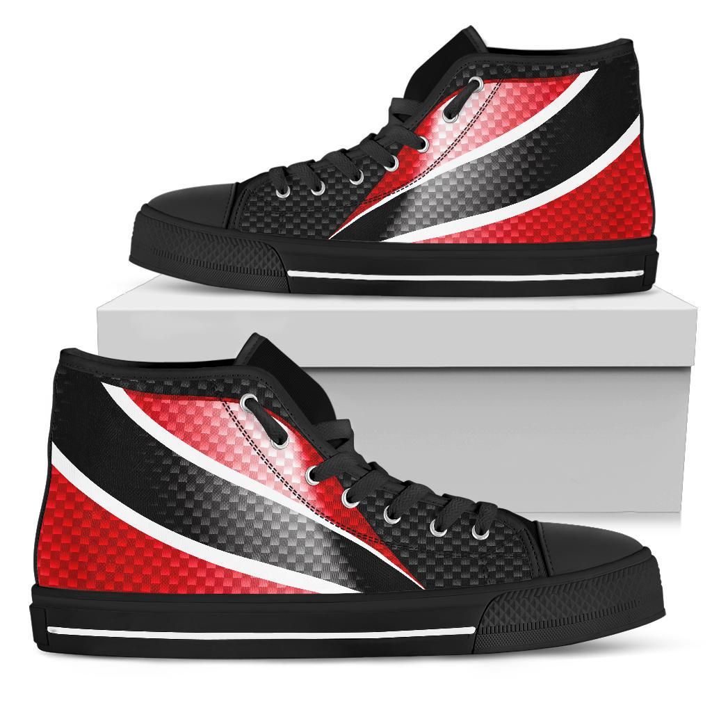 Trinidad and Tobago High Top Shoes Trinidad and Tobago Flag 01 RLT6
