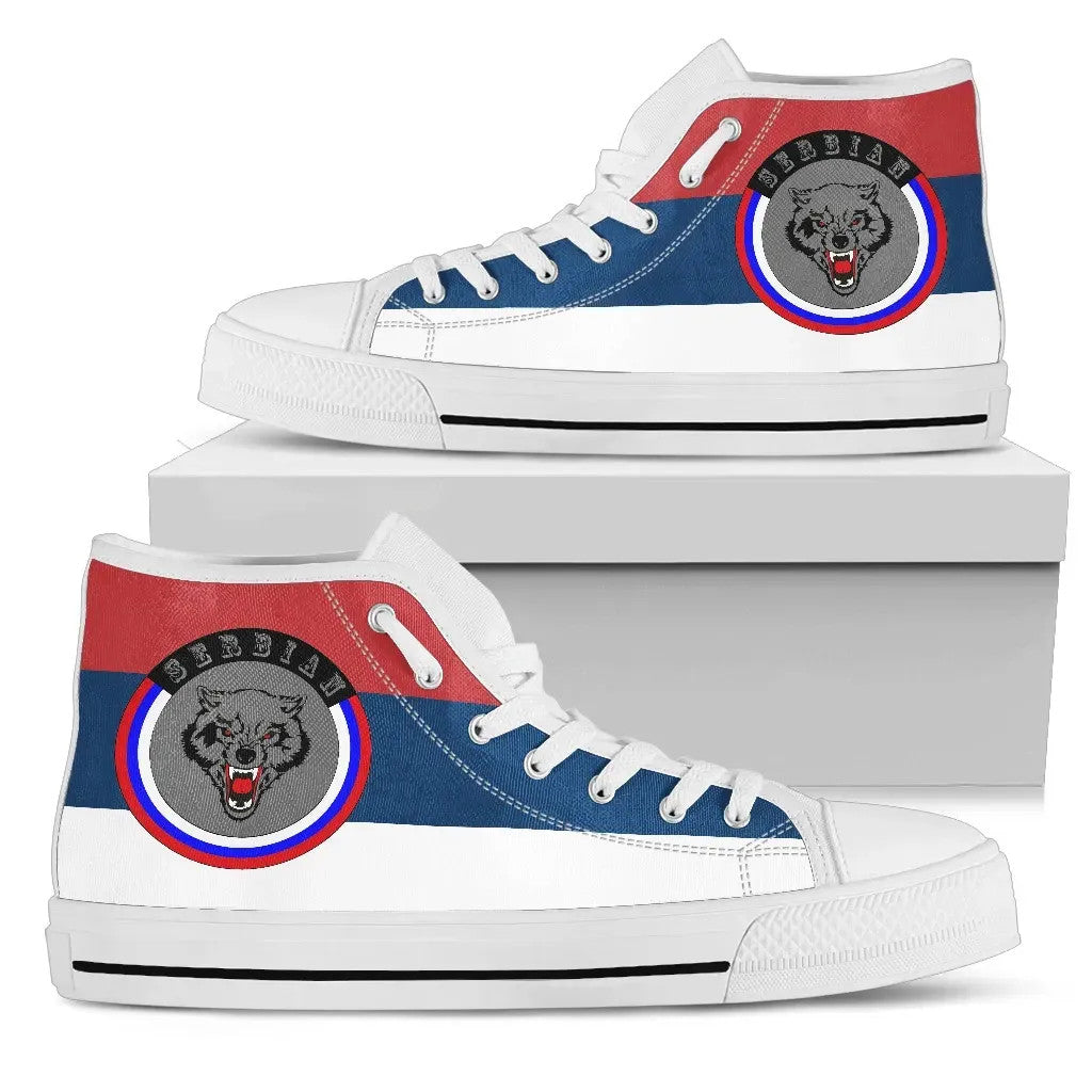 Serbia Shoes Gray Wolf High Top Shoes RLT7