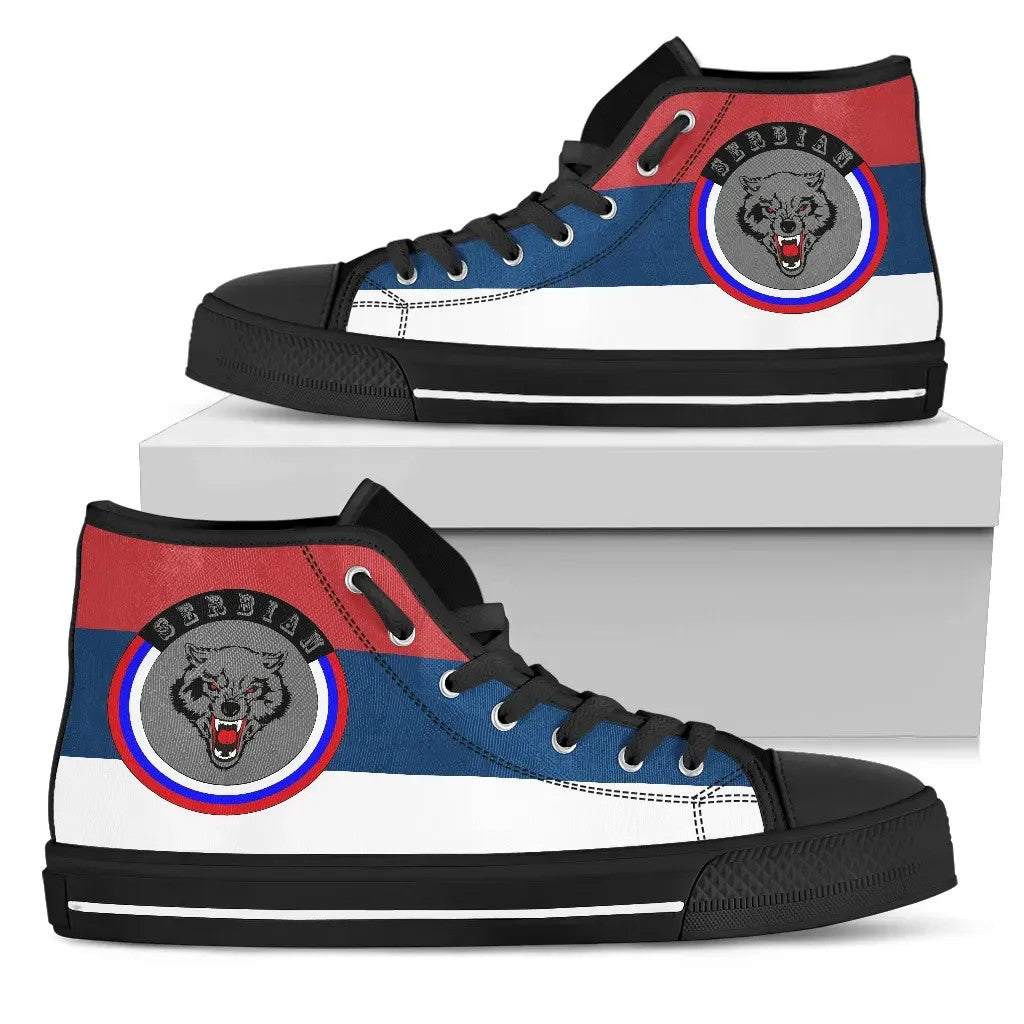 Serbia Shoes Gray Wolf High Top Shoes RLT7