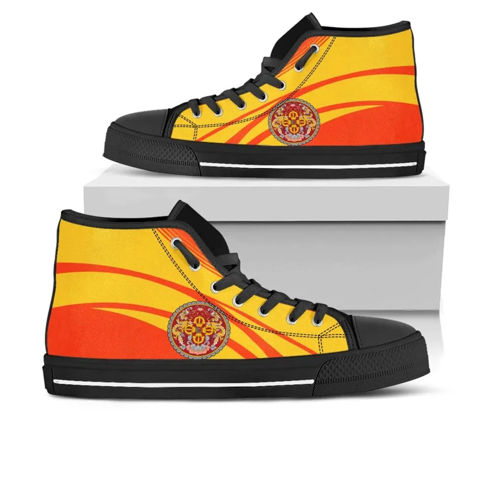 Bhutan Coat Of Arms Hight Top Cricket RLT6