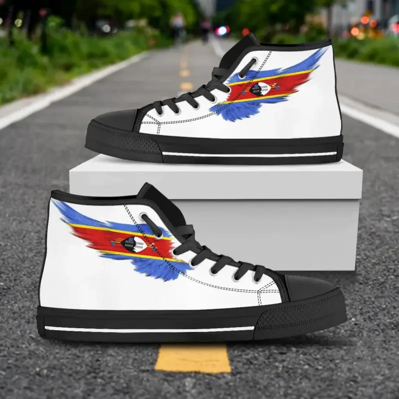 Eswatini High Top Shoe Wing Flag RLT12