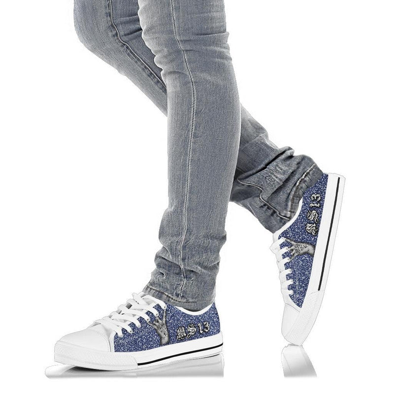 Low Top Shoes Blue Bandana RLT8