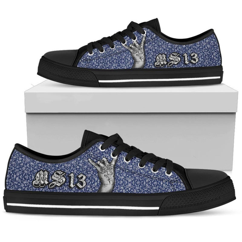 Low Top Shoes Blue Bandana RLT8