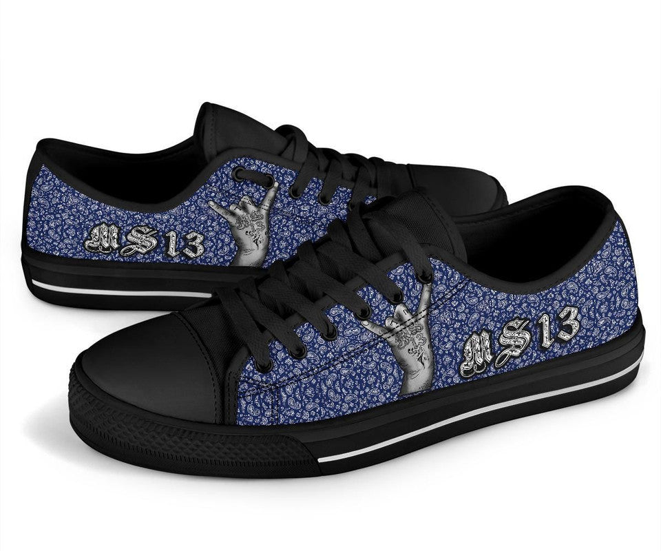 Low Top Shoes Blue Bandana RLT8