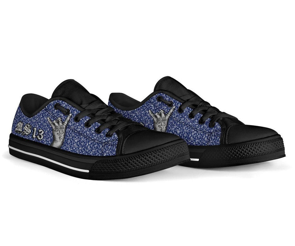 Low Top Shoes Blue Bandana RLT8