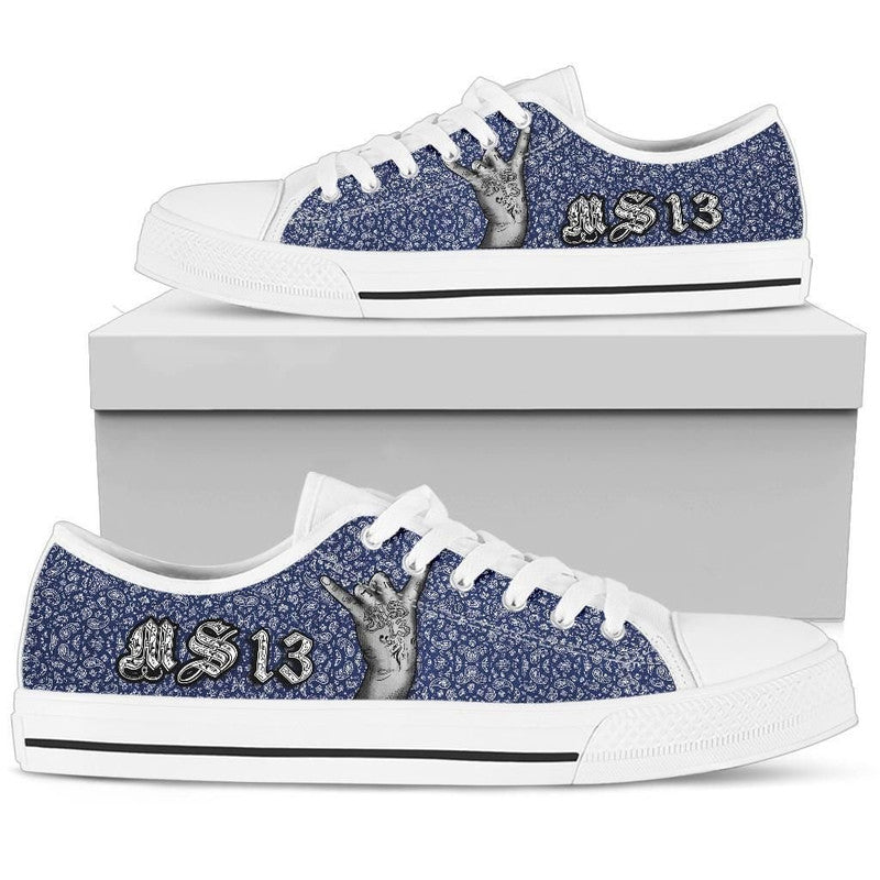 Low Top Shoes Blue Bandana RLT8