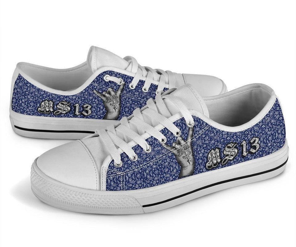 Low Top Shoes Blue Bandana RLT8