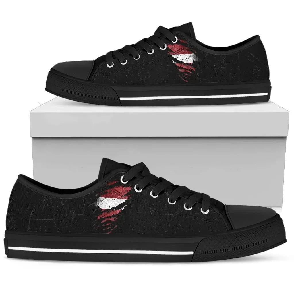 Latvia In Me Low Top Shoes - Special Grunge Style RLT6