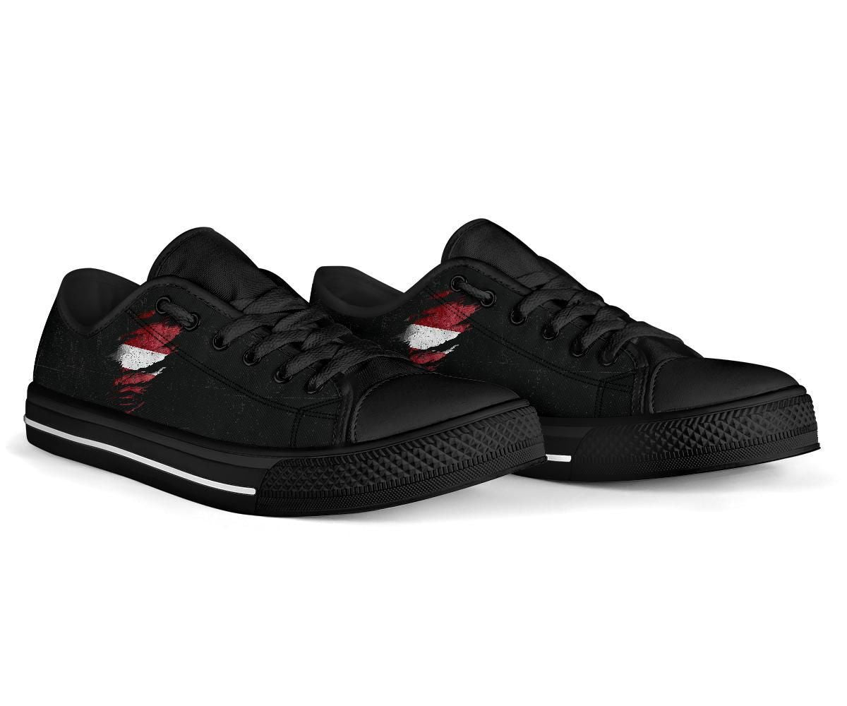 Latvia In Me Low Top Shoes - Special Grunge Style RLT6