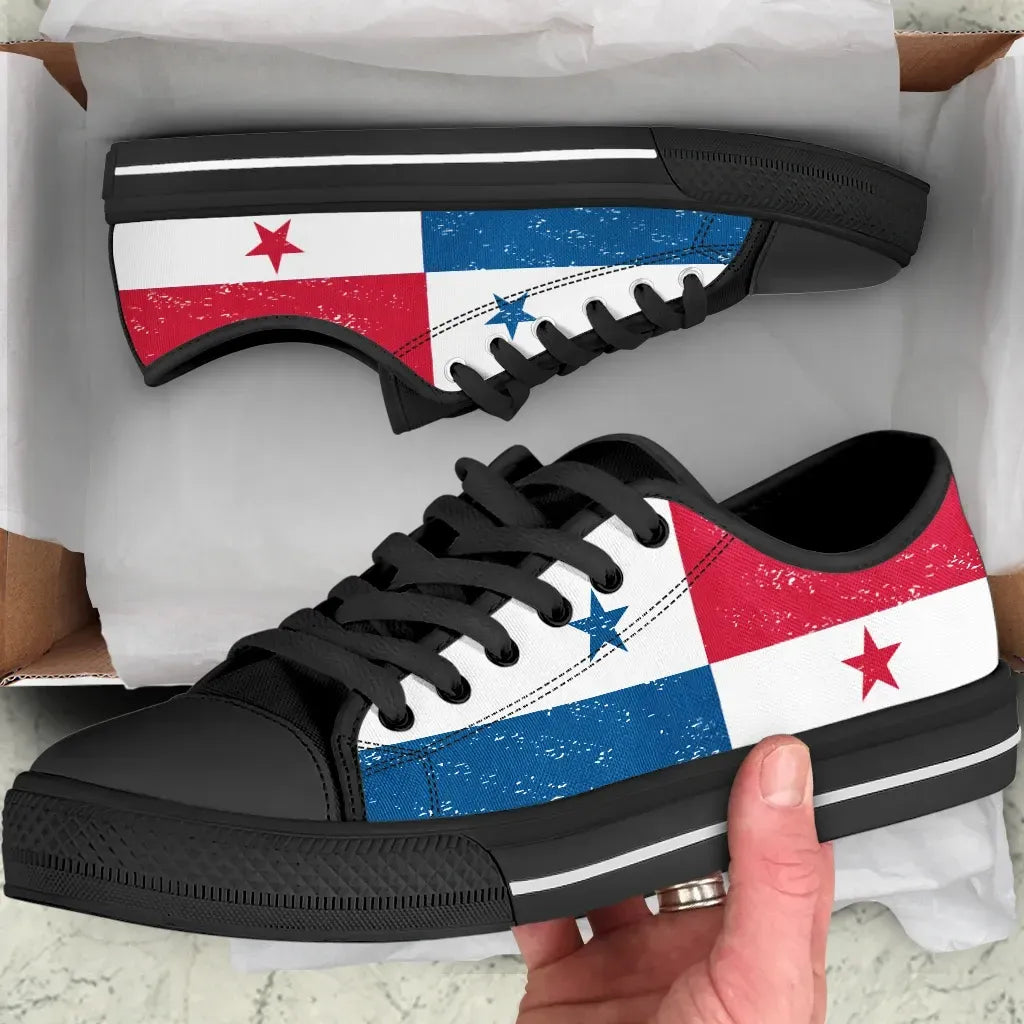 Panama Canvas Shoes Panama Flag Low Top RLT13