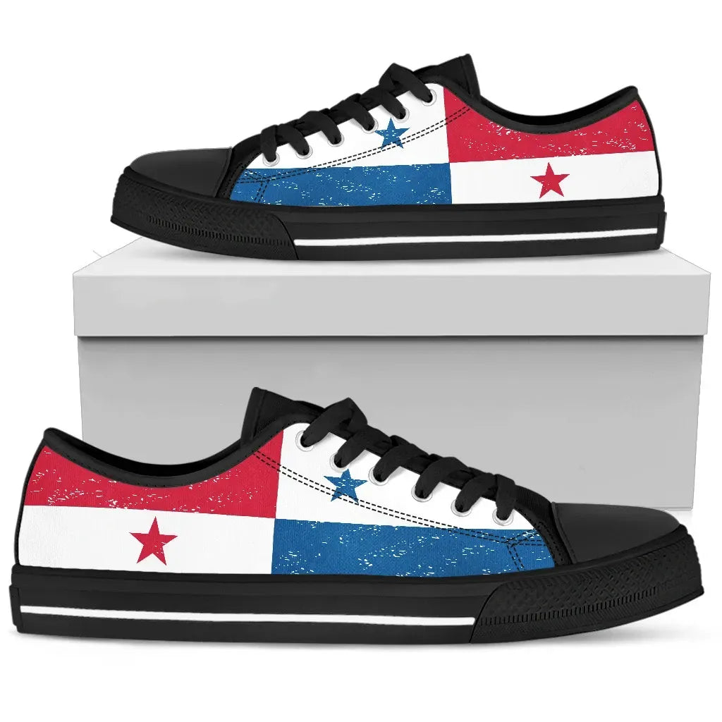 Panama Canvas Shoes Panama Flag Low Top RLT13