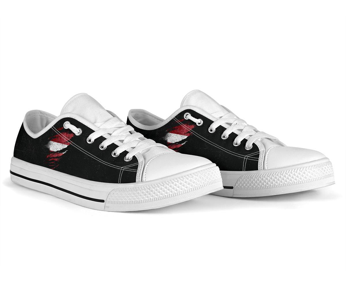 Latvia In Me Low Top Shoes - Special Grunge Style RLT6