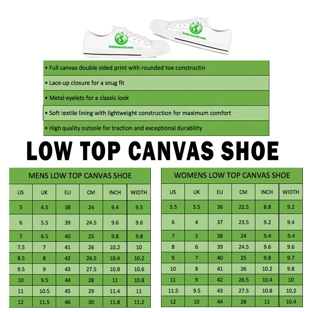 Panama Canvas Shoes Panama Flag Low Top RLT13