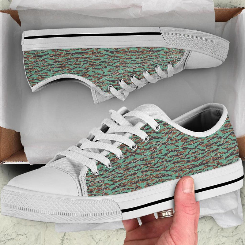 Army Guyana Tiger Stripe Camouflage Seamless Low Top Shoe RLT8