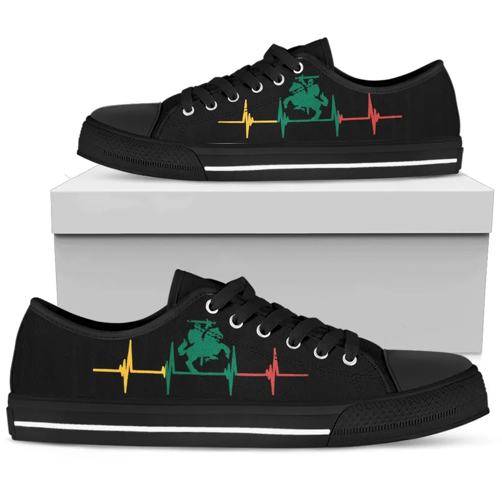 Lithuania Shoes - Vytis Heartbeat Style low_top_Shoes RLT6