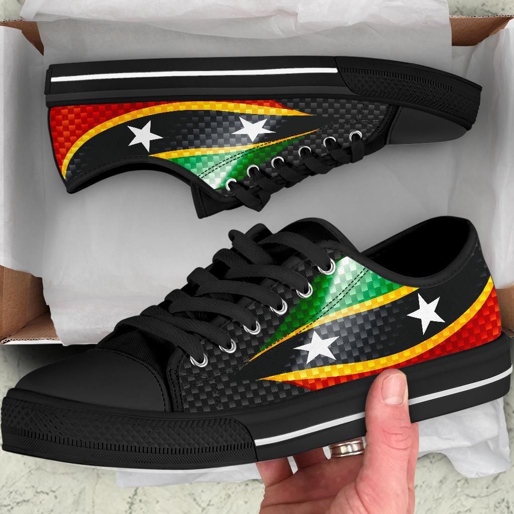 Saint Kitts and Nevis Low Top Shoes Saint Kitts and Nevis Flag RLT6