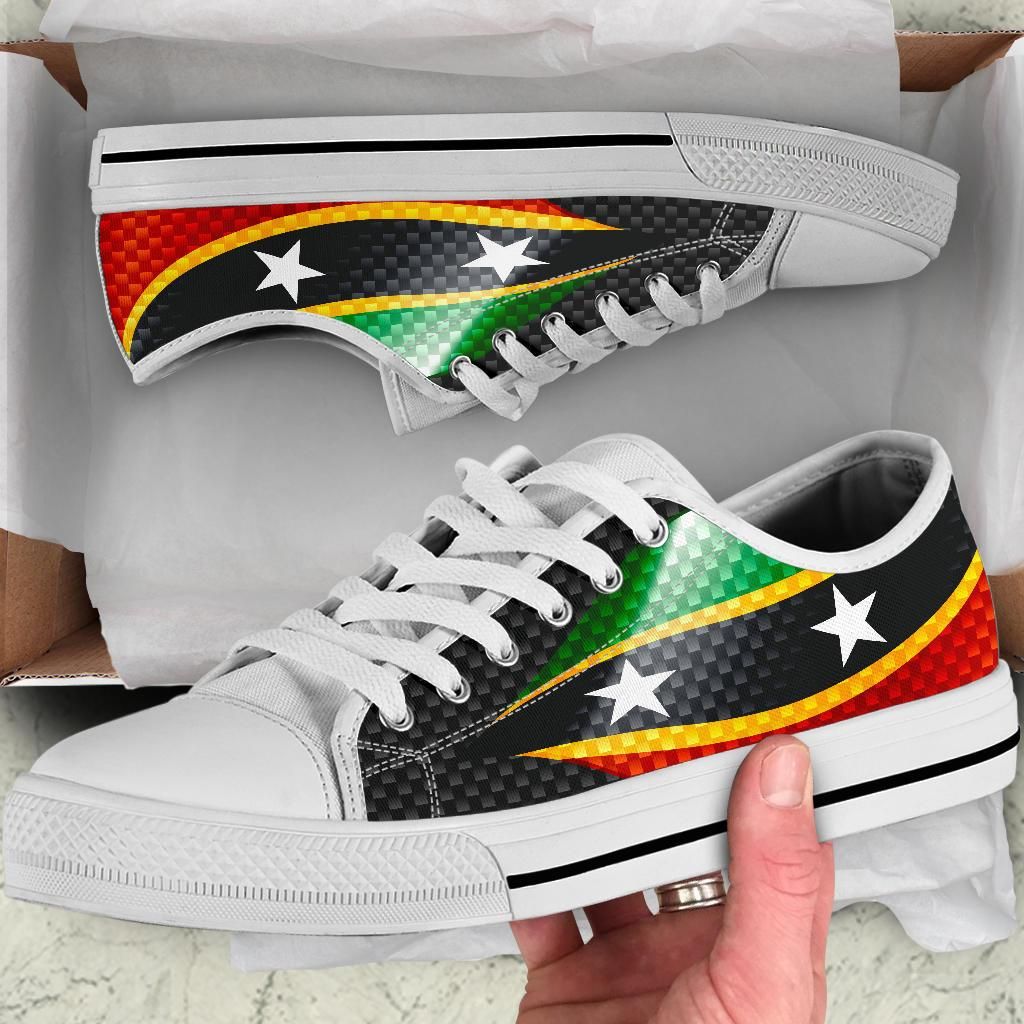 Saint Kitts and Nevis Low Top Shoes Saint Kitts and Nevis Flag RLT6