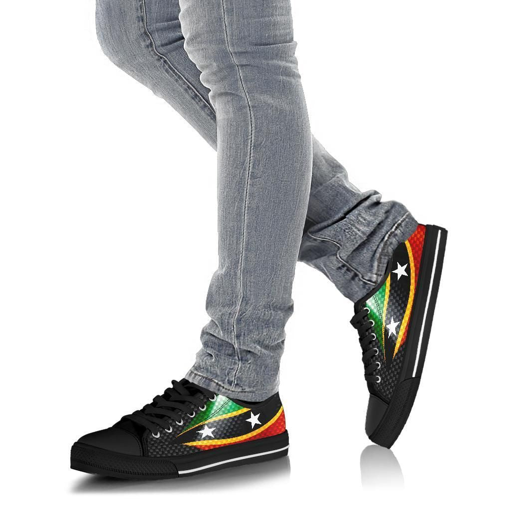 Saint Kitts and Nevis Low Top Shoes Saint Kitts and Nevis Flag RLT6