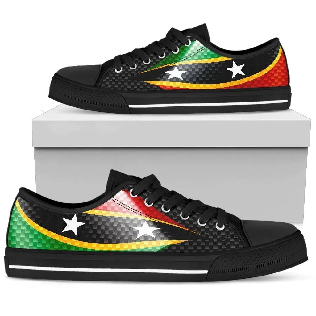 Saint Kitts and Nevis Low Top Shoes Saint Kitts and Nevis Flag RLT6