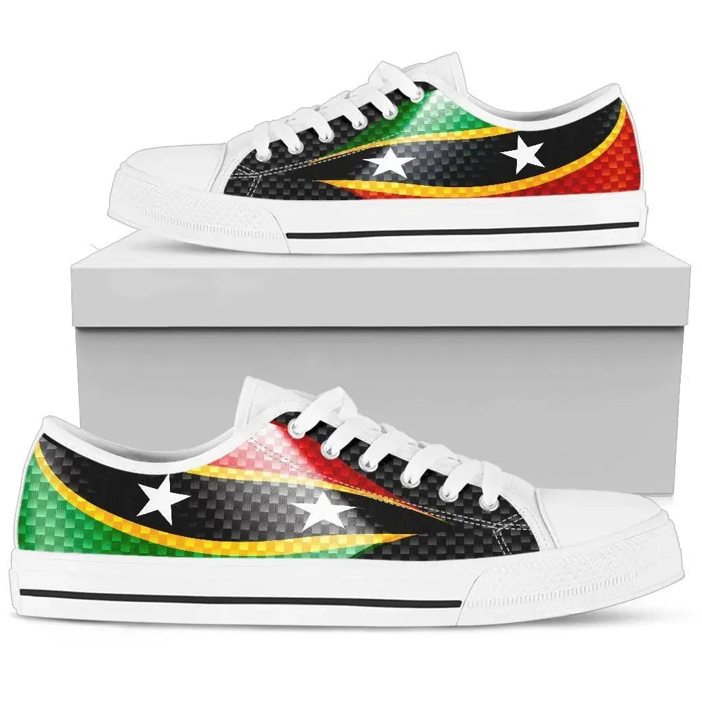 Saint Kitts and Nevis Low Top Shoes Saint Kitts and Nevis Flag RLT6