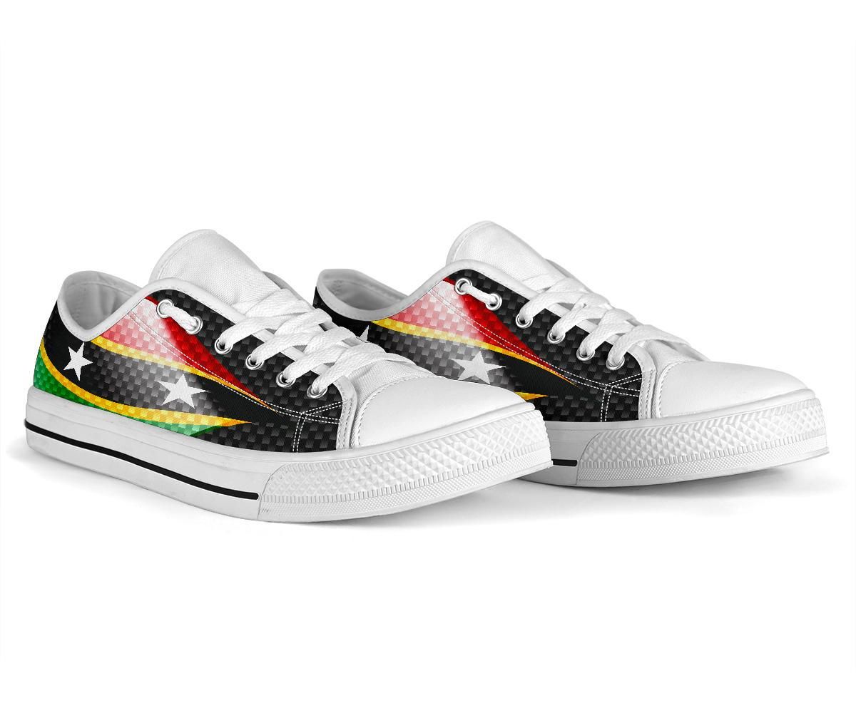 Saint Kitts and Nevis Low Top Shoes Saint Kitts and Nevis Flag RLT6