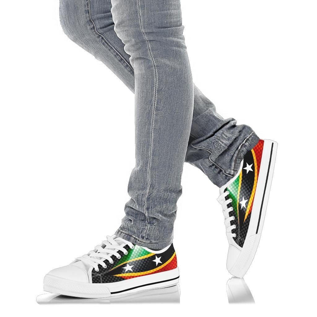 Saint Kitts and Nevis Low Top Shoes Saint Kitts and Nevis Flag RLT6