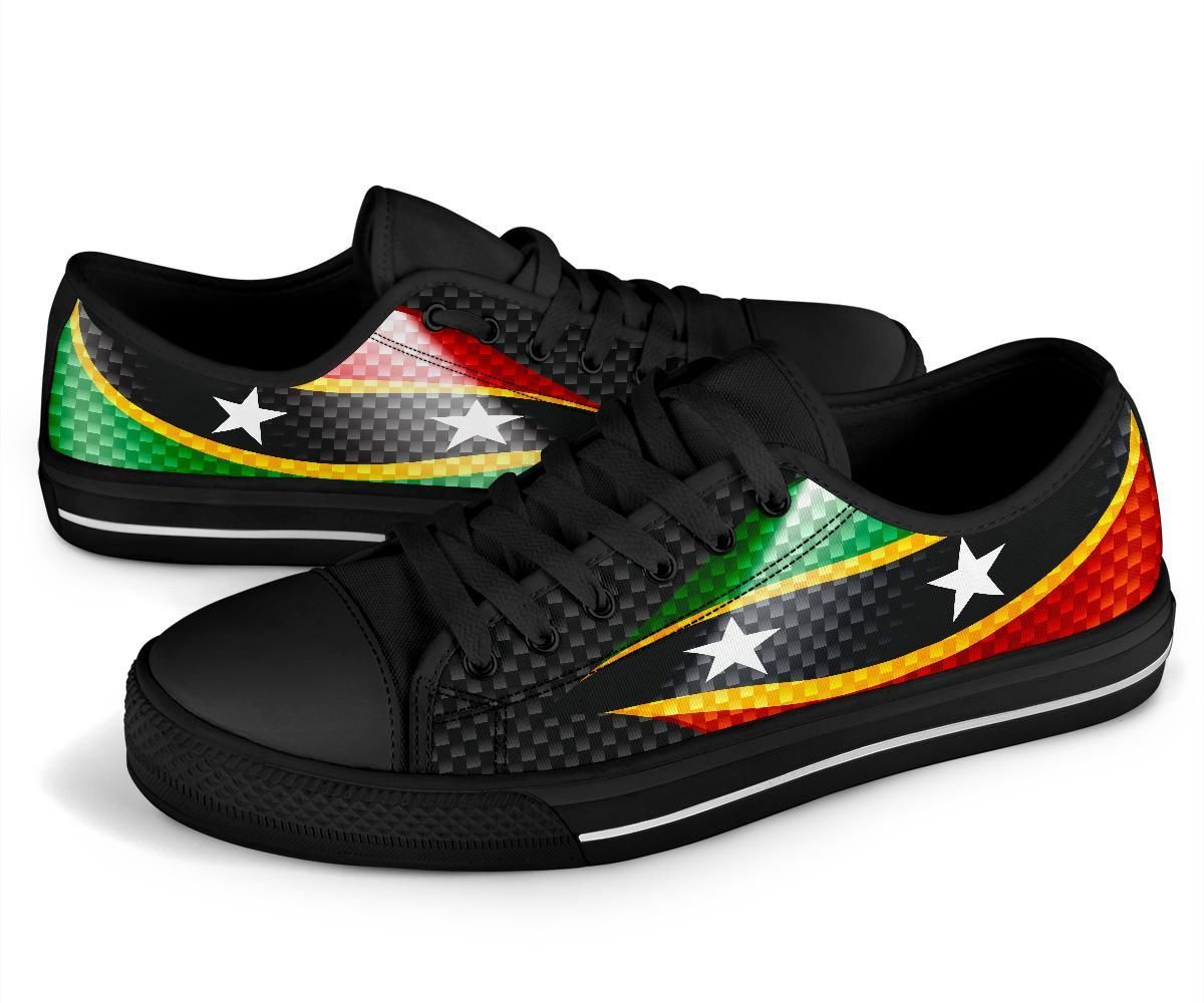 Saint Kitts and Nevis Low Top Shoes Saint Kitts and Nevis Flag RLT6