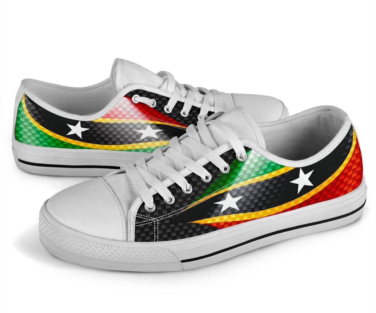 Saint Kitts and Nevis Low Top Shoes Saint Kitts and Nevis Flag RLT6