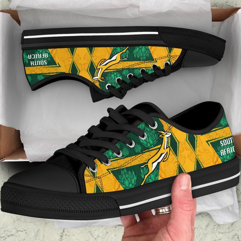 South Africa Low Top Shoes Springboks Rugby Be Fancy RLT8