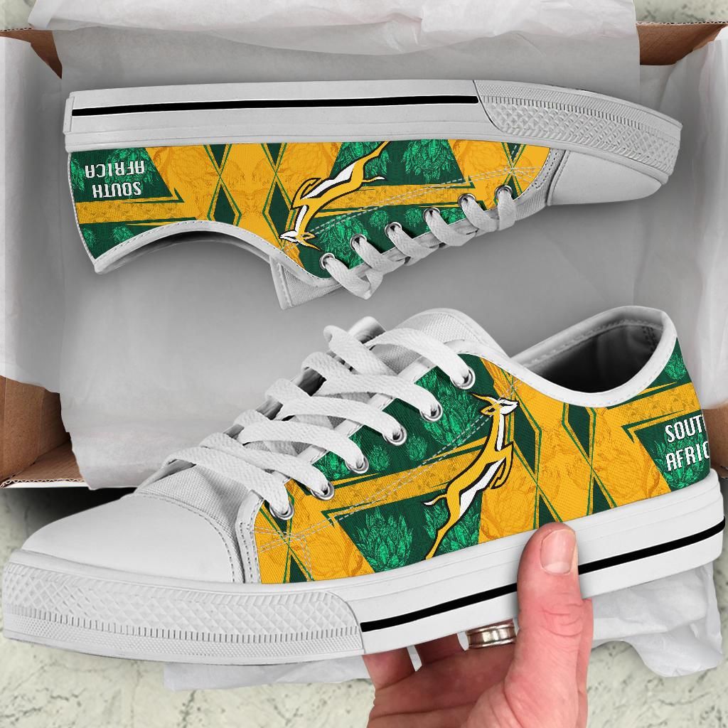 South Africa Low Top Shoes Springboks Rugby Be Fancy RLT8