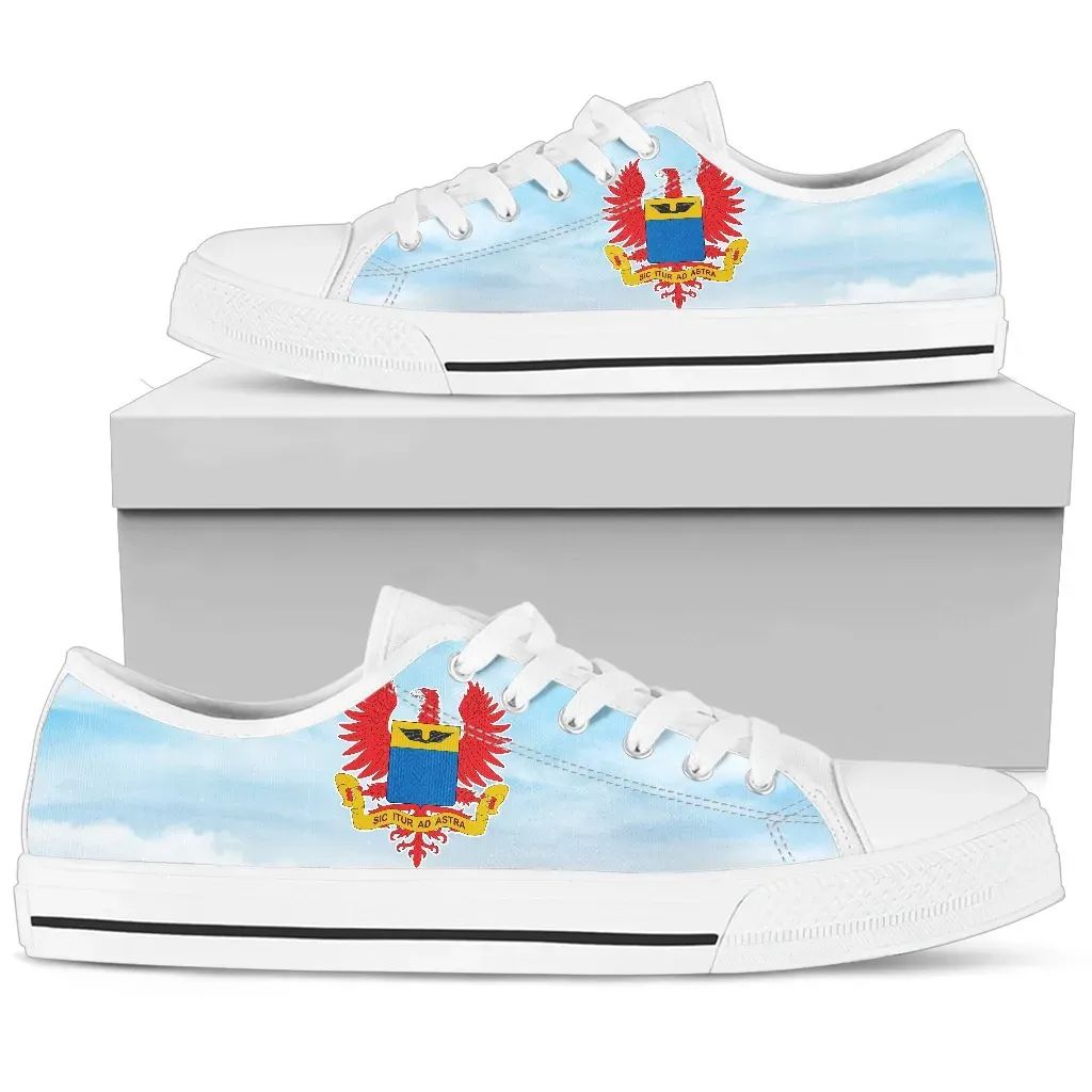 Colombia Air Force Coat Of Arms (Men's/Women's) Canvas Shoe RLT7