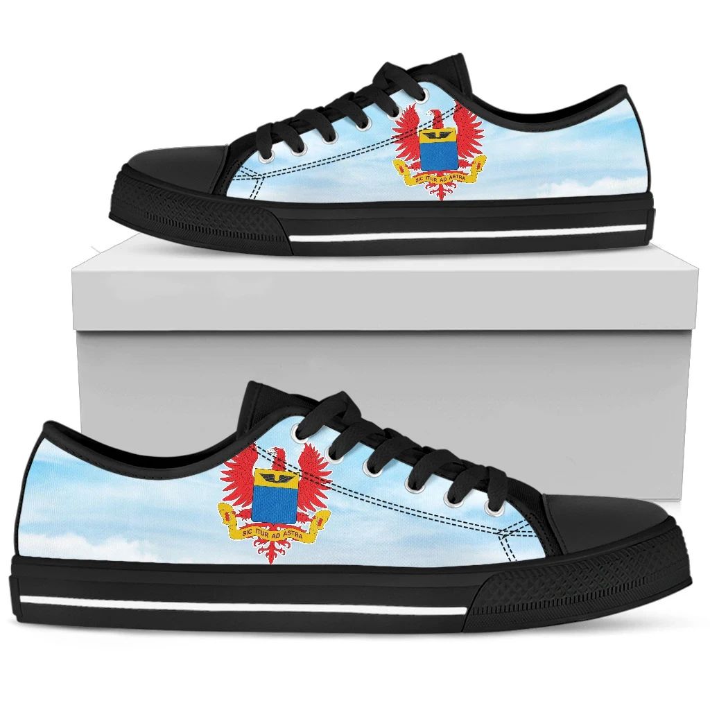 Colombia Air Force Coat Of Arms (Men's/Women's) Canvas Shoe RLT7