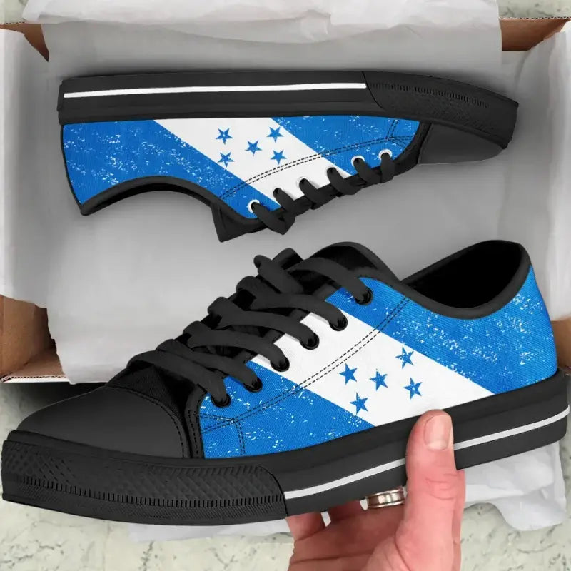 Honduras Canvas Shoes - Honduras Flag Low Top RLT8