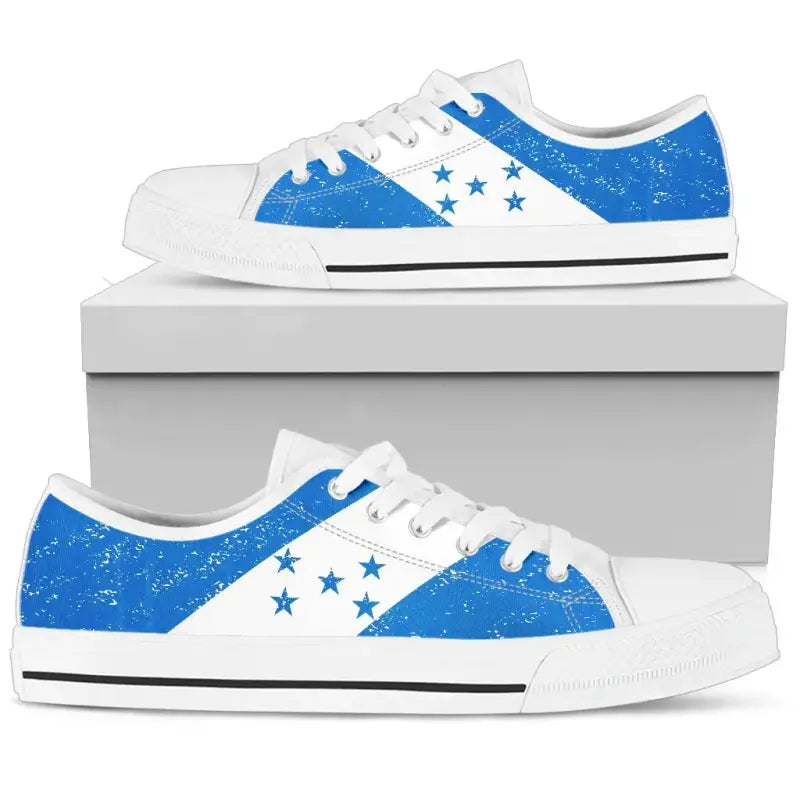 Honduras Canvas Shoes - Honduras Flag Low Top RLT8
