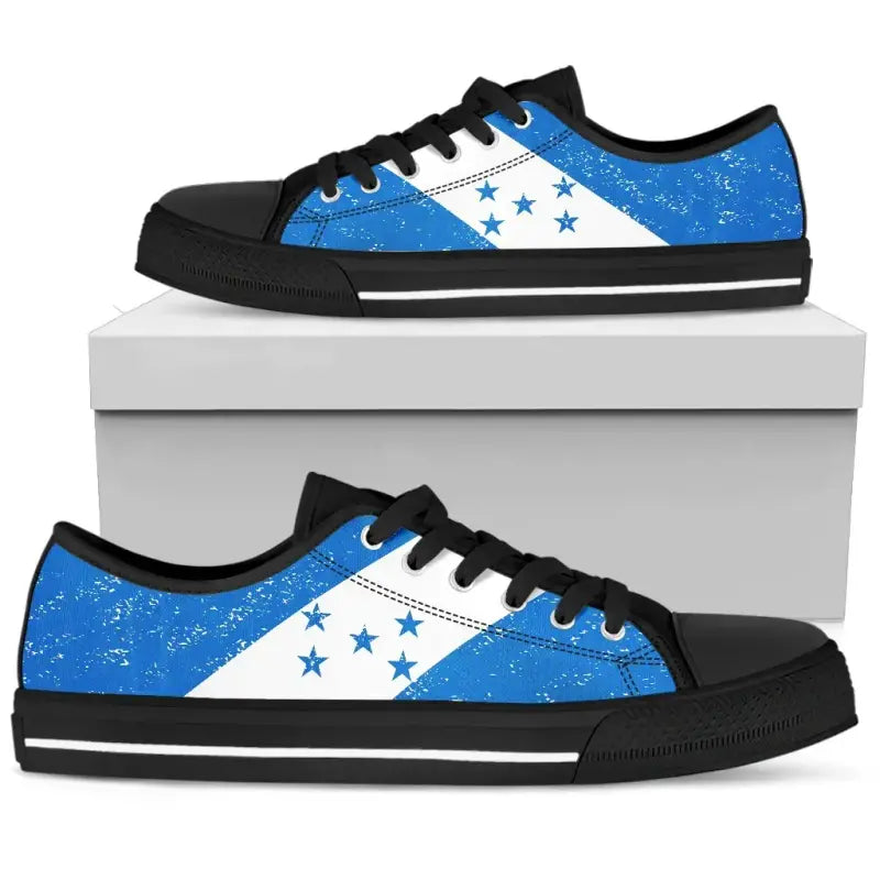 Honduras Canvas Shoes - Honduras Flag Low Top RLT8