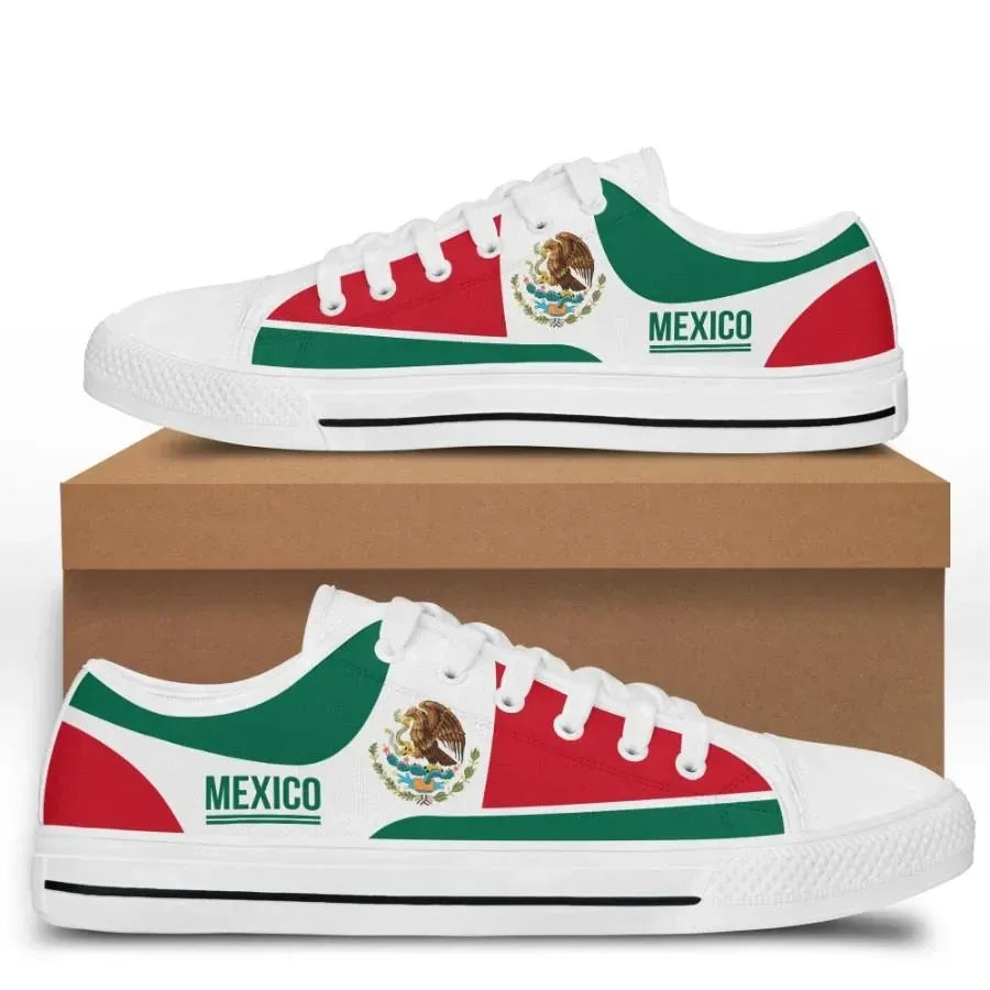 Mexico Low Top Shoes Coat Of Arms RLT13