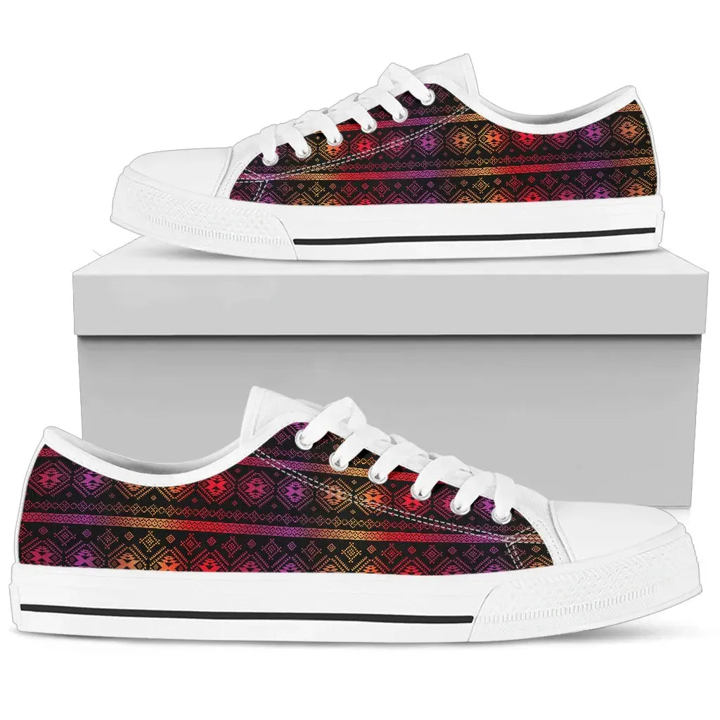 Mexico Aztec Pattern 07 Low Top Shoes RLT13